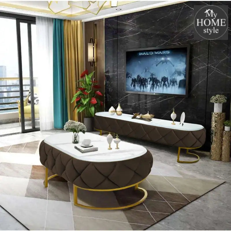 Luxury Creative Style Center Table & TV Combination Living Room Set -1010 - myhomestyle.pk