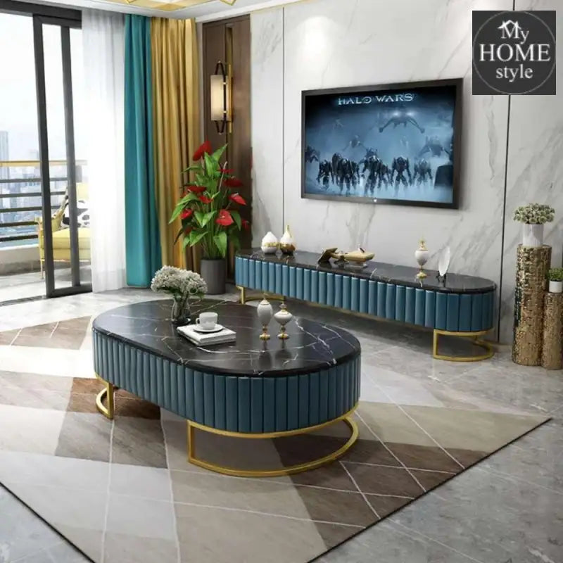 Luxury Creative Style Center Table & TV Combination Living Room Set -812 - myhomestyle.pk