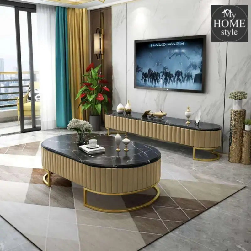 Luxury Creative Style Center Table & TV Combination Living Room Set -838 - myhomestyle.pk