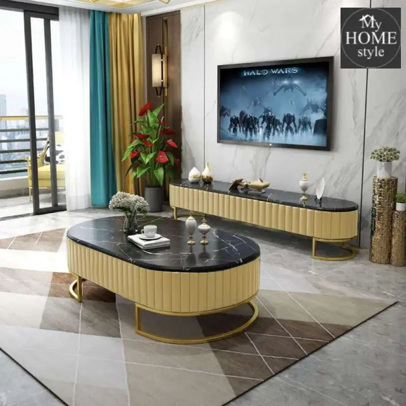 Luxury Creative Style Center Table & TV Combination Living Room Set -843 - myhomestyle.pk