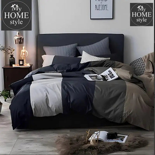 Luxury Cross Stripe Duvet Set 03 - myhomestyle.pk