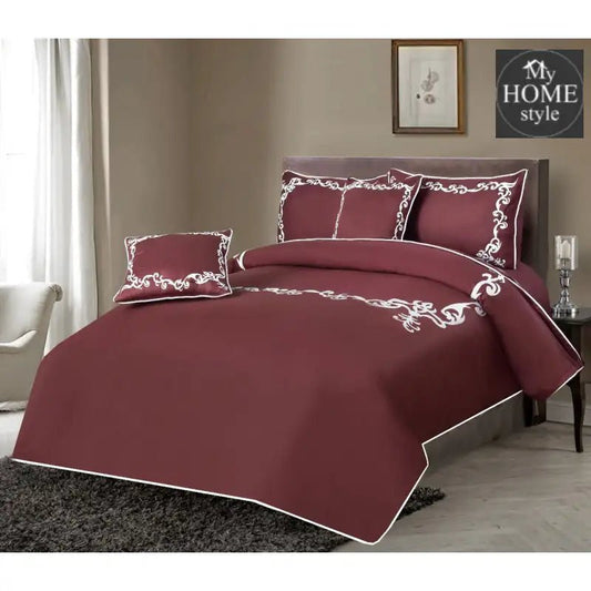 Luxury Embroidered Aplic Duvet Set 6 Pc's - myhomestyle.pk