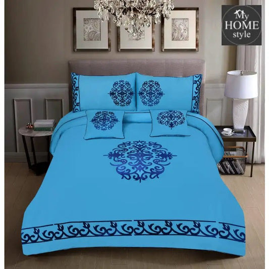 Luxury Embroidered Aplic Duvet Set 6 Pc's - myhomestyle.pk