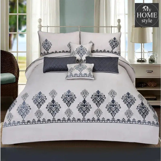 Luxury Embroidered Aplic Duvet Set 8 Pc's - myhomestyle.pk