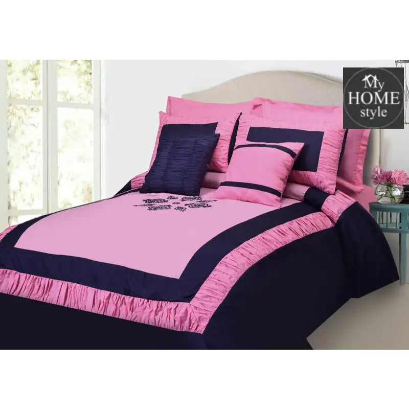 Luxury Embroidered Splended Ruflled Duvet Set 8 Pc's - myhomestyle.pk