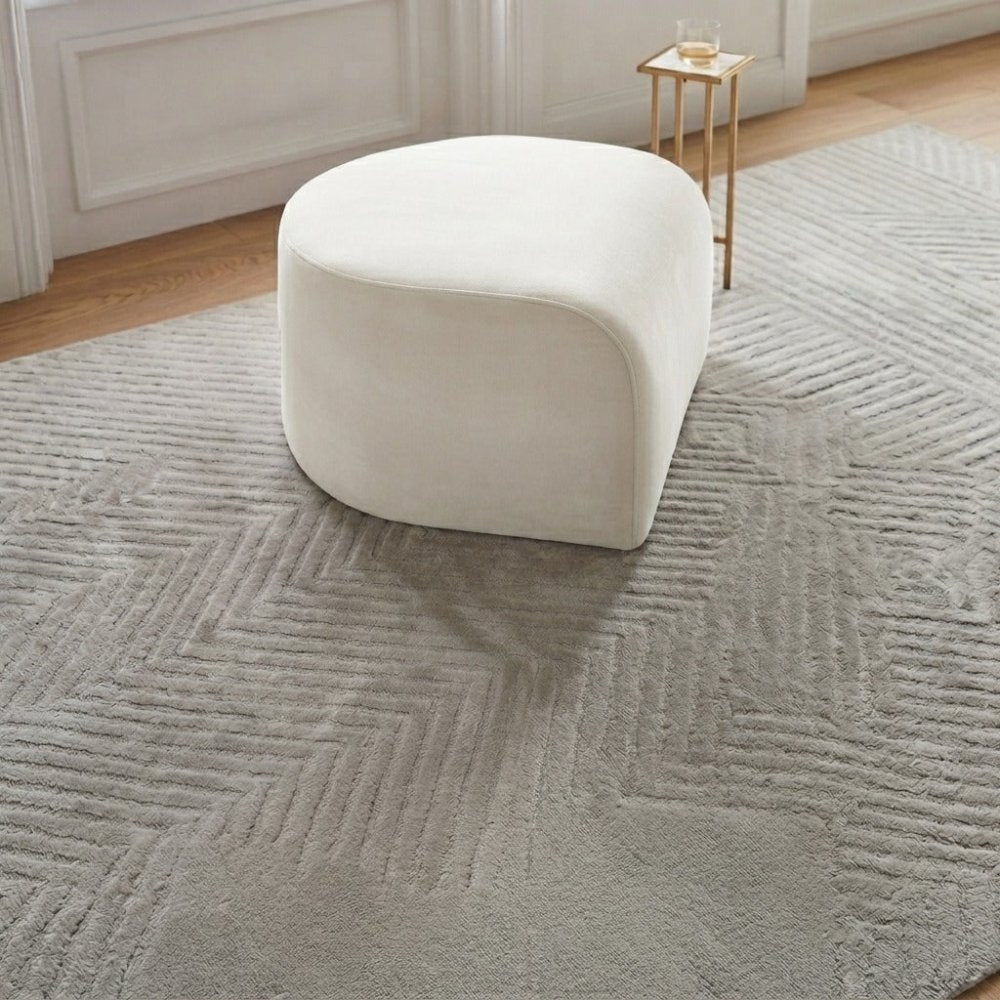 Luxury Palm velvet Stool - 1592 - myhomestyle.pk