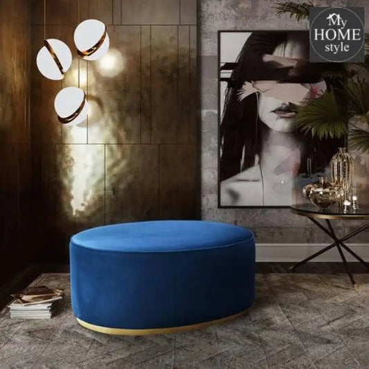 Luxury Scarlett Oval Ottoman Stool - 1225 - myhomestyle.pk