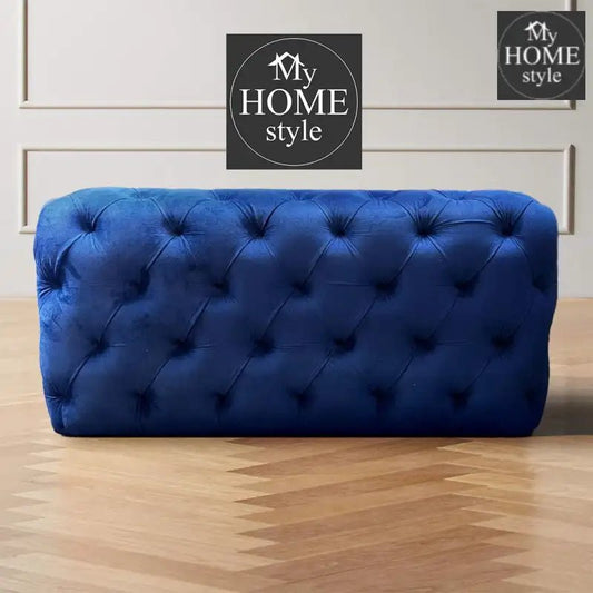 Luxury Soft Modren Long Tufted Ottoman - myhomestyle.pk