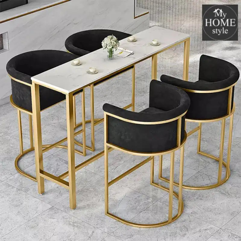 Luxury Space Saver Dining Table & Chairs 5 Pcs - 1169 - myhomestyle.pk