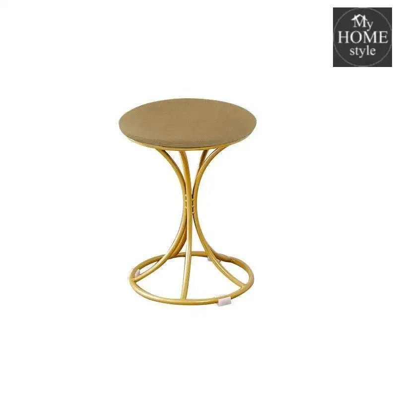 Luxury Stool With Steel Legs Large - 612 - myhomestyle.pk