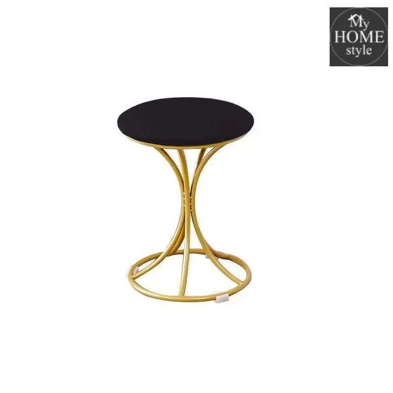 Luxury Stool With Steel Legs Large - 614 - myhomestyle.pk