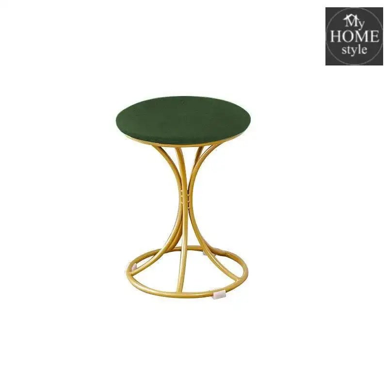 Luxury Stool With Steel Legs Large - 616 - myhomestyle.pk