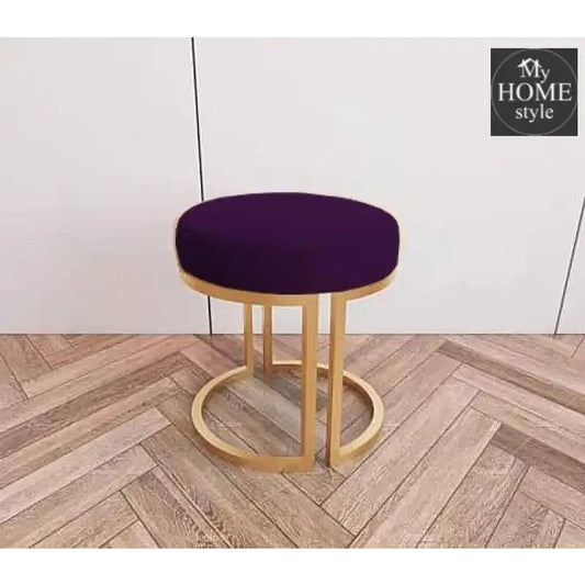 Luxury Stool With Steel Stand - 629 - myhomestyle.pk