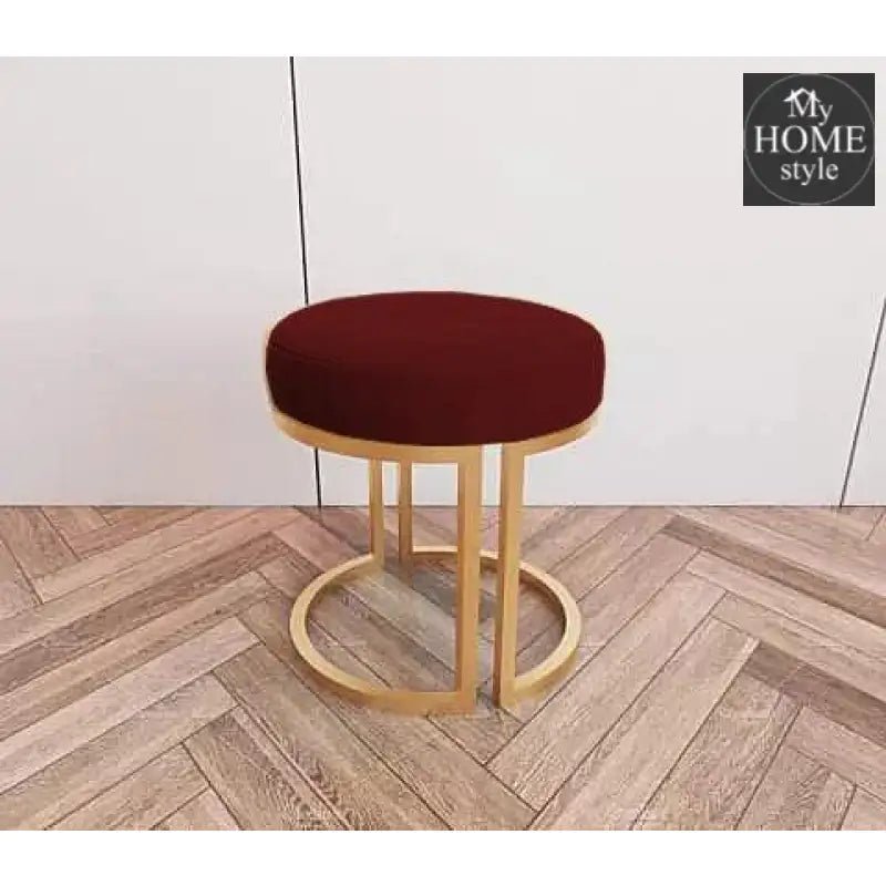 Luxury Stool With Steel Stand - 631 - myhomestyle.pk