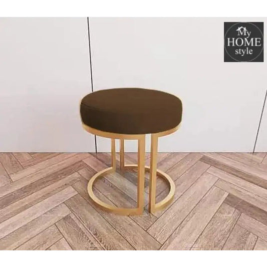 Luxury Stool With Steel Stand - 634 - myhomestyle.pk