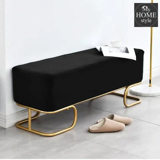 Luxury Wooden stool 3 Seater With Steel Stand -331 - myhomestyle.pk