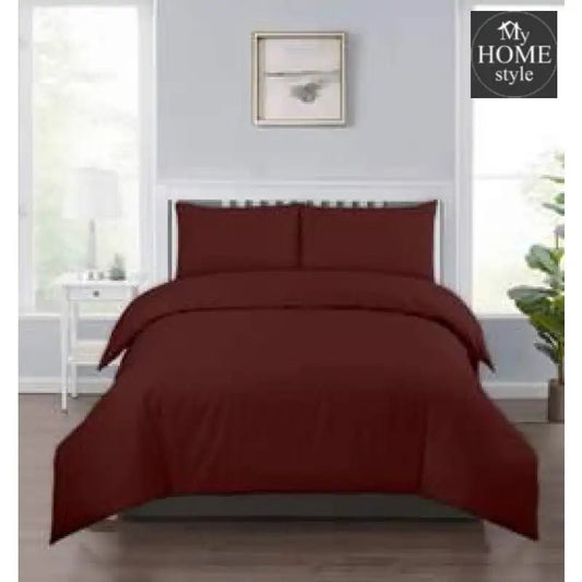 Maroon - Quilt Cover Set - myhomestyle.pk