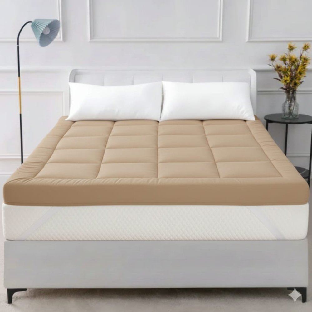 Mattress Topper Cozy & Snug - Beige - myhomestyle.pk