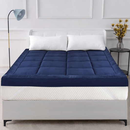 Mattress Topper Cozy & Snug - Blue - myhomestyle.pk