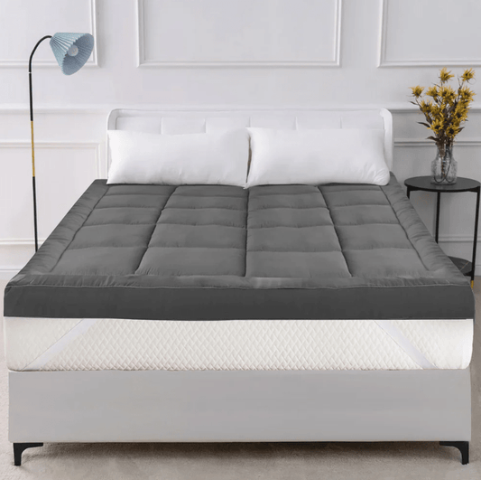 Mattress Topper Cozy & Snug - Grey - myhomestyle.pk