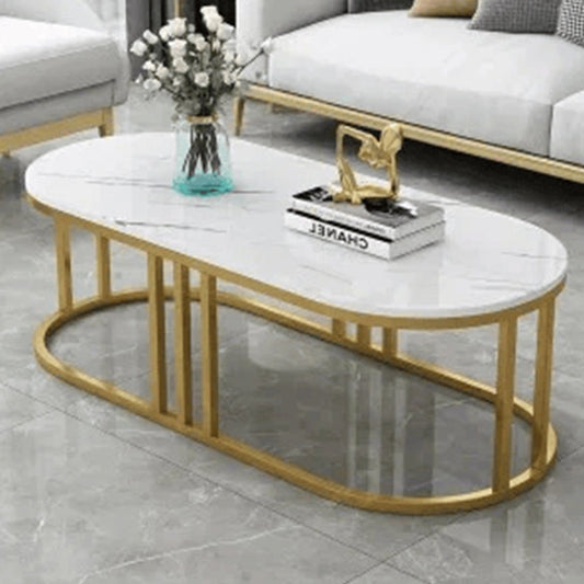 Modern Home Furniture Coffee Table Tea Table Oval Frame - 1392 - myhomestyle.pk