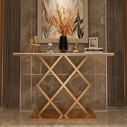 Modern Luxury Criss - Cross Console Table - 1399 - myhomestyle.pk