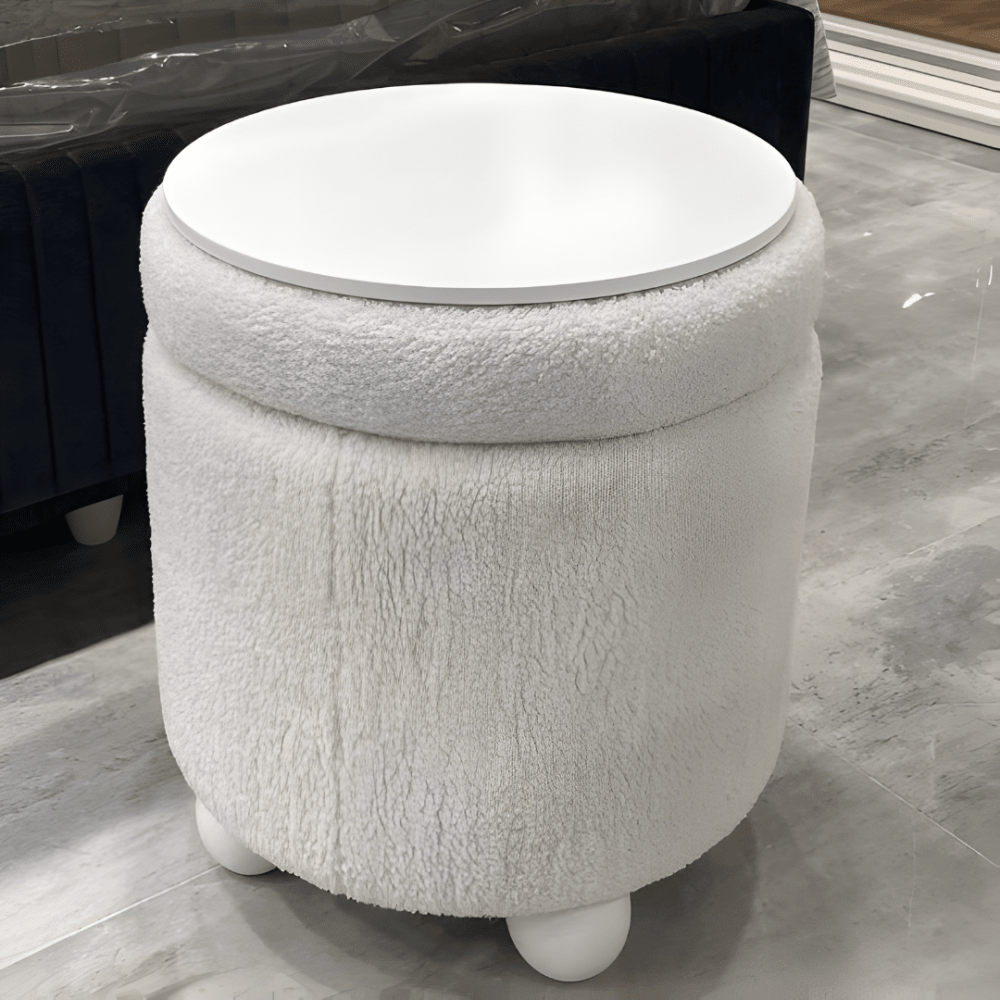 Multi - Functional Ottoman Stool with Hidden Storage - 1575 - myhomestyle.pk