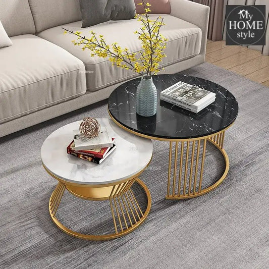 Nordic Luxury Sofa Coffee Tables Living Room Furniture Simple Modern Small Apartment Round Tea Table Balcony Hotel Side Table - 1266 - myhomestyle.pk