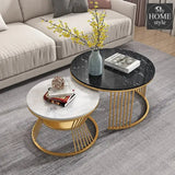 Nordic Luxury Sofa Coffee Tables Living Room Furniture Simple Modern Small Apartment Round Tea Table Balcony Hotel Side Table -1266