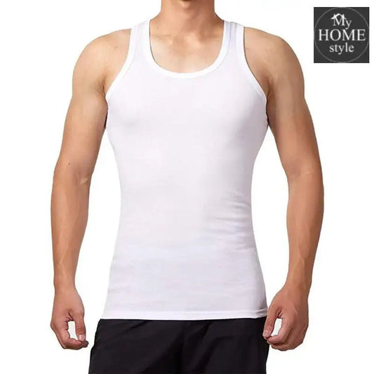 Pack Of 12 Cotton Vests White - myhomestyle.pk