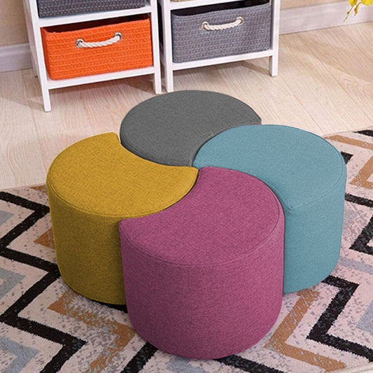 Pack of 4 Ottoman Luxury Stool Set - 1439 - myhomestyle.pk