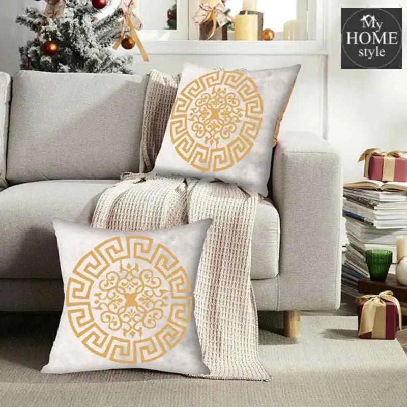 PAIR OF OFF_WHITE VELVET CUSHIONS - myhomestyle.pk