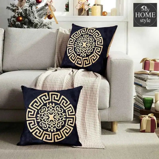 PAIR OF ROYAL BLUE VELVET CUSHIONS - myhomestyle.pk