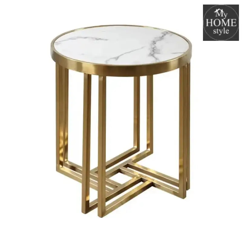 Round Gold Metal Sofa Side Table - 1319 Home & Garden