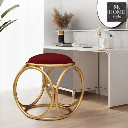 Round stool 1 Seater With Steel Stand - 361 - myhomestyle.pk