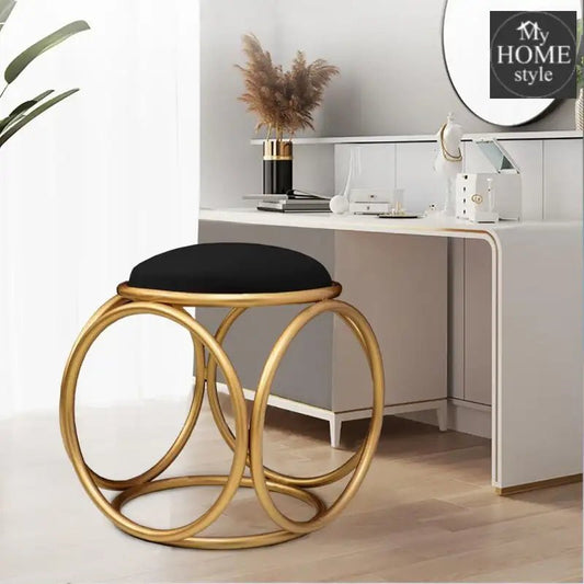 Round stool 1 Seater With Steel Stand - 362 - myhomestyle.pk