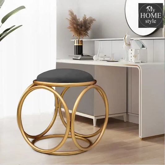 Round stool 1 Seater With Steel Stand - 365 - myhomestyle.pk