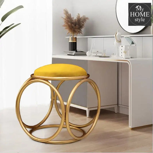 Round stool 1 Seater With Steel Stand - 366 - myhomestyle.pk