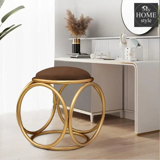 Round stool 1 Seater With Steel Stand - 367 - myhomestyle.pk