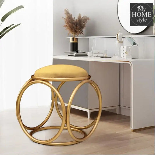 Round stool 1 Seater With Steel Stand - 368 - myhomestyle.pk