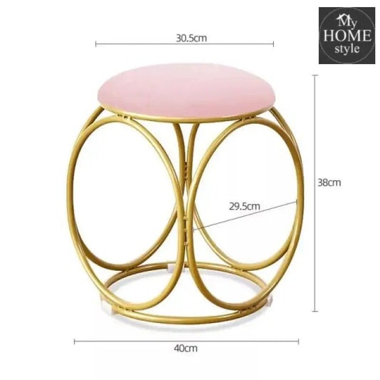 Round stool 1 Seater With Steel Stand - 489 - myhomestyle.pk