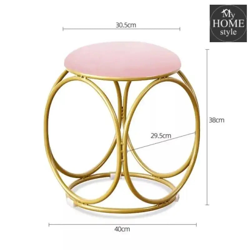 Round stool 1 Seater With Steel Stand -489 - myhomestyle.pk