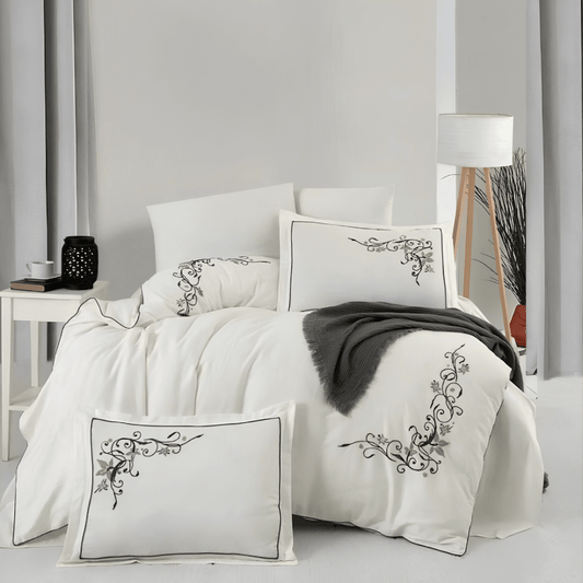 Royal Embroidered 6 Pcs Duvet Set - 1283 - myhomestyle.pk