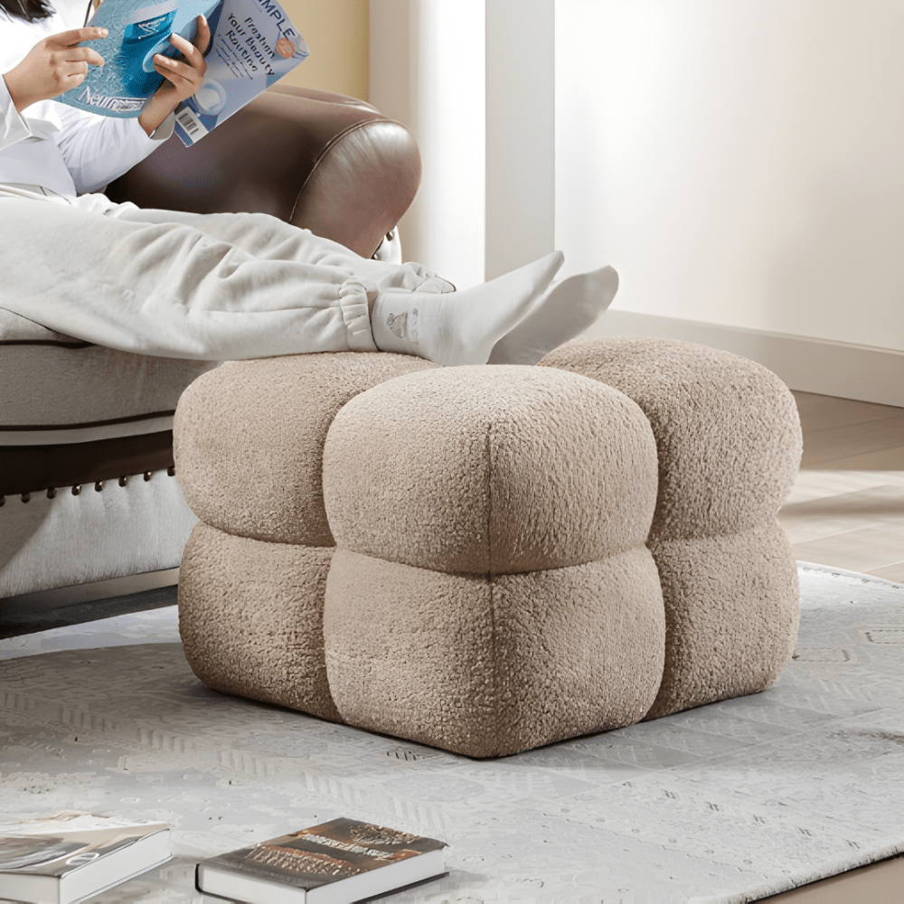 Sereno Cube Ottoman - 1573 - myhomestyle.pk