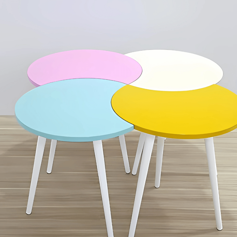 Set of 4 Wooden Coffee Table - 1504 - myhomestyle.pk