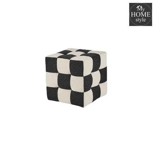 Single Seater Chess Designed Stool - 1053 - myhomestyle.pk