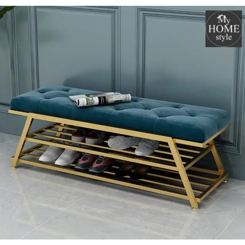 Soft bench Drawing Room with shelves - 1323 - myhomestyle.pk