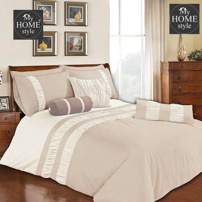 Splendid Brown Bed Set 8 Pieces - myhomestyle.pk