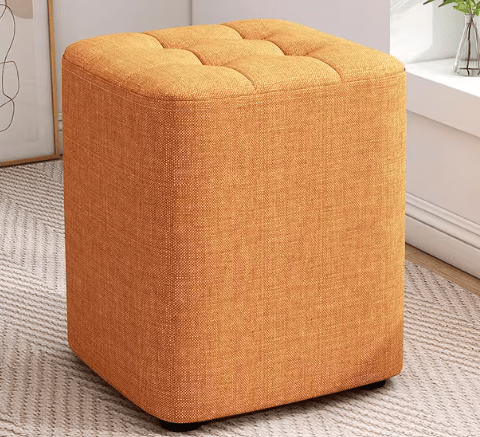 Square Shaped Wooden Ottoman Stool - 1460 - myhomestyle.pk