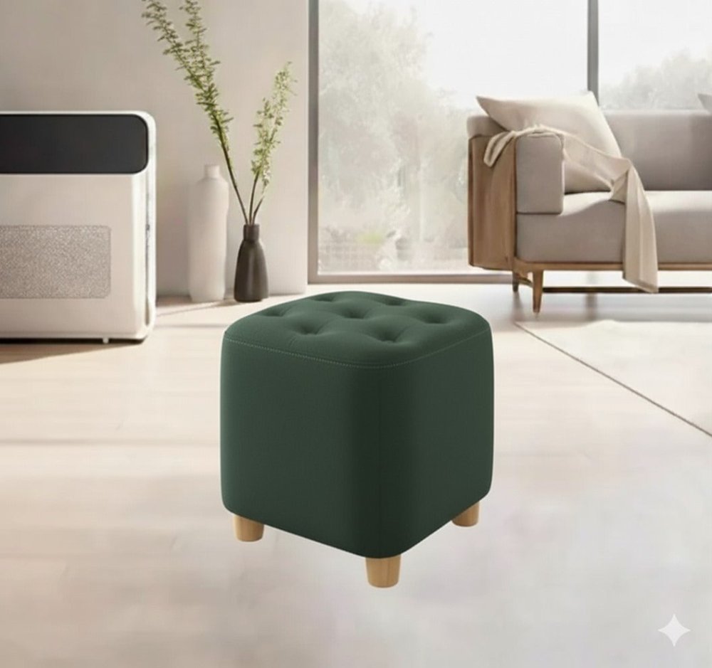 Square Wooden Luxury Stool - 1455 - myhomestyle.pk